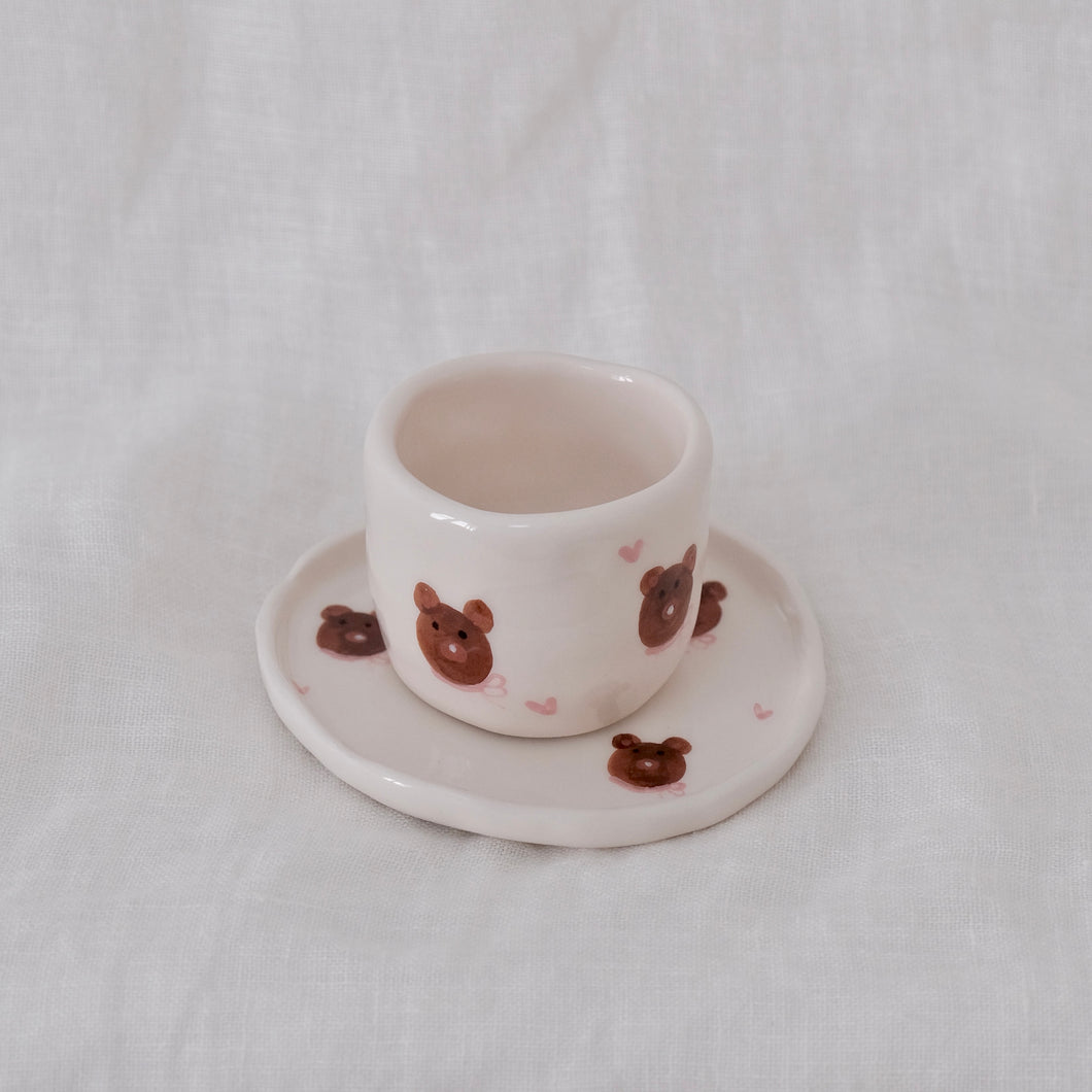 sweet teddy coffee set