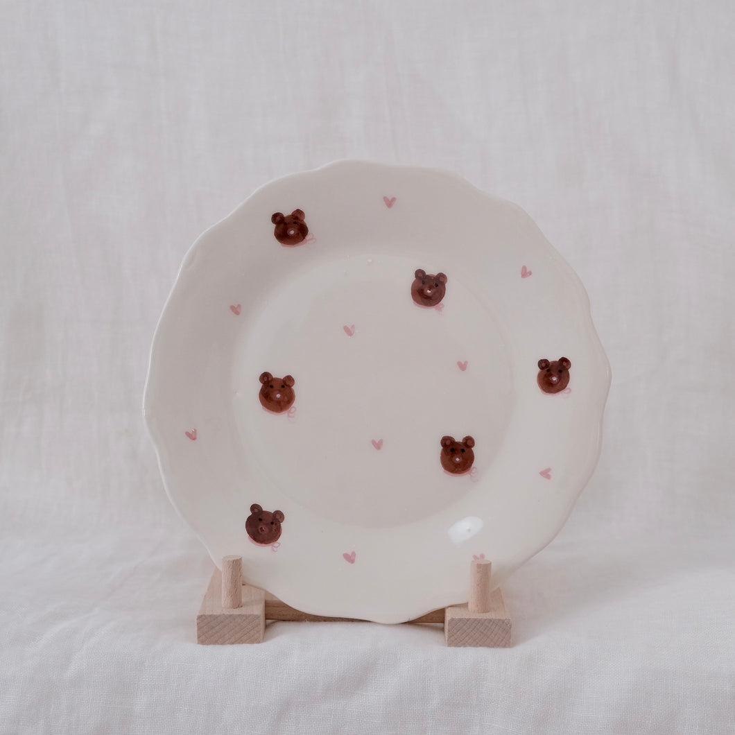 sweet teddy plate