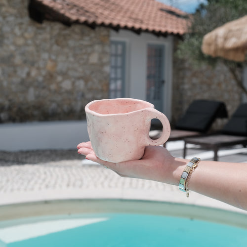 Coral Mug - Caneca de cerâmica artesanal